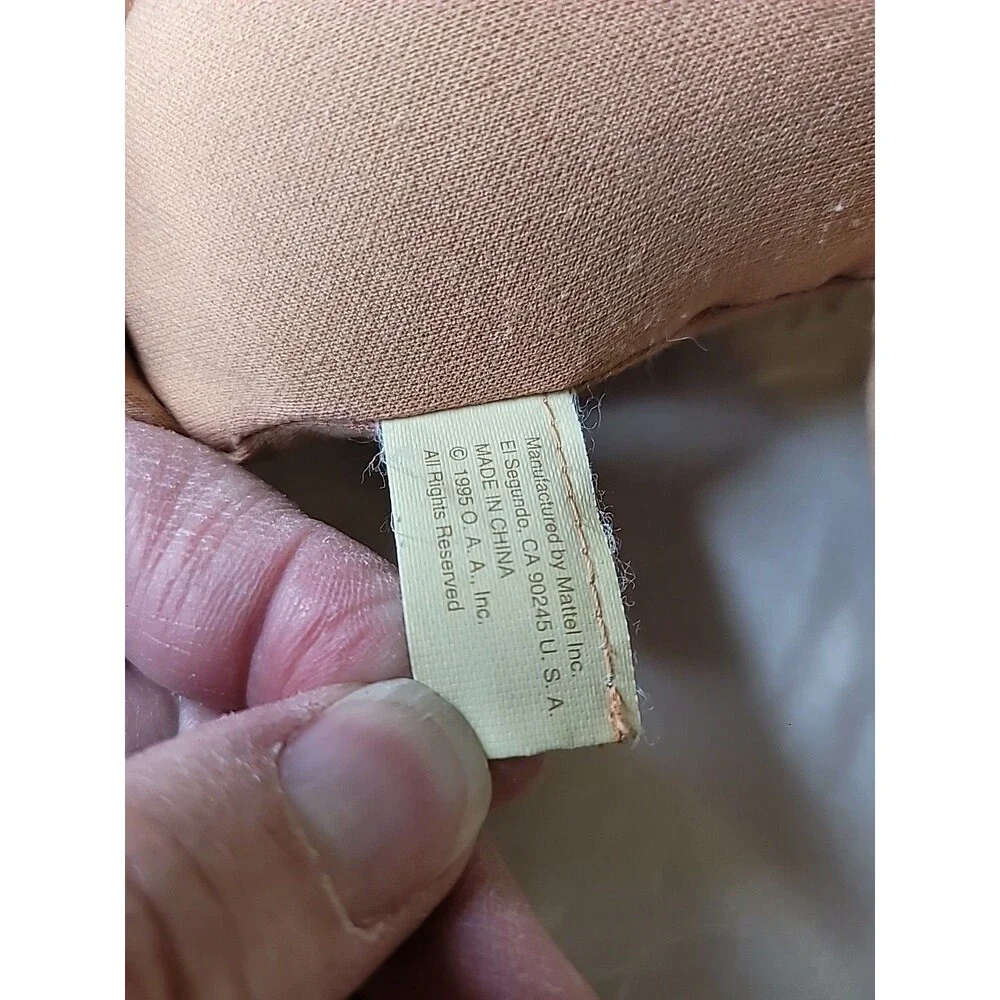 Vintage Naked Cabbage Patch Kids Doll Green  Eyes 1991 Signed Butt